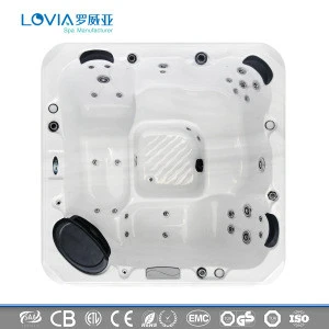 Brand New 2019 Hot tub Outdoor Spa massage spa with Modern LED corners