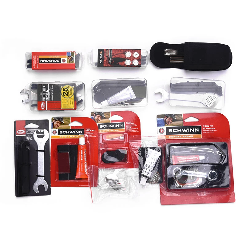 Brand New Bike Tire Repair Kit,Outdoor Cycling Bike Bicycle Tire Lever Inner Tube Patches Glue Repair Tool Kit