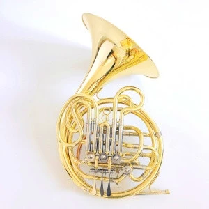 Brass Wind Instrument 4-Key Bb / F Double French Horn