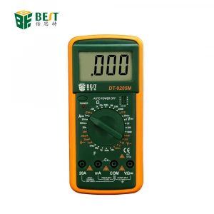 BST DT-9205M Multimeter LCD display voltage current resistance  free pencil probe