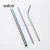 Import bulk cheap food grade 304 stainless steel recyclable straw set from China