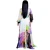 Import Bulk Wholesale Elegant Lady High Split Dress Fashion Latest long sleeve floral Two Pieces Women Dress from China