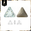 Bulk wholesale gemstone 4722 triangle clear crystal pointed back no hot fix glass rhinestones loose gem stone