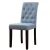 Import Button-tufted Upholstered Fabric Dining Chairs With Solid Wood Leg Restaurant Chairs Dining from China