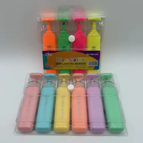 B&X Macaron Colors Highlighting Marker Pen For Art Graffiti Quick Dry 36 Count