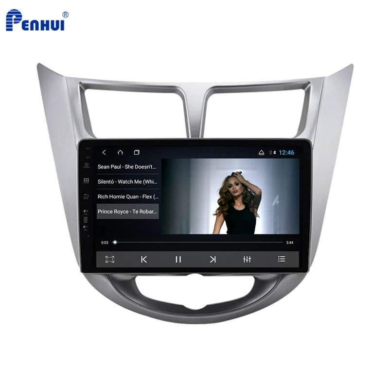 Car DVD For Hyundai Verna/Solaris/Accent(2010-2016)Car Radio Multimedia Video Player Navigation GPS Android 10 WIFI Touch Screen