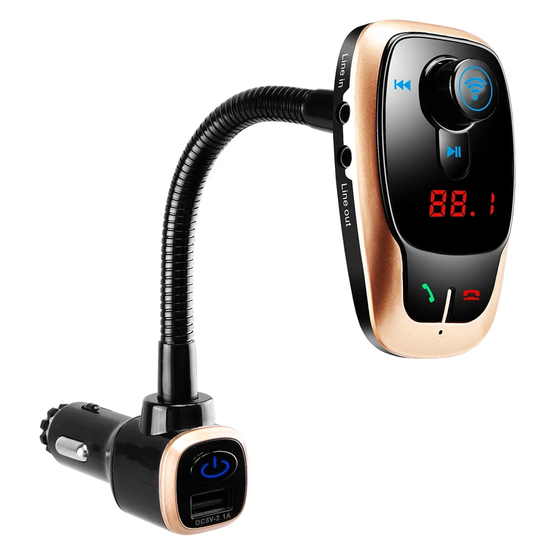 Car USB Blue tooth FM Transmitter Music playback / Blue tooth call and charging Blue tooth audio transmitter