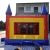 Import castle inflatable bouncer with double lane slide/ bounce house combo with detachable pool from China