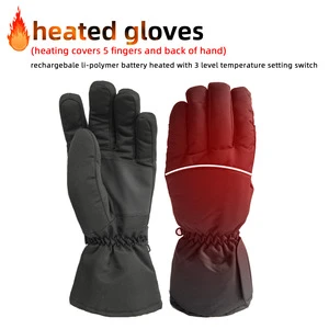 CE Approved Outdoor Sports Cheap Price Rechargeable Battery Electric Heated Gloves With Finger Touch Screen