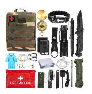 CE, FDA Tactical Molle Pouch Medical Utility Bag Trifold?Camping medical kits with first aid equipment