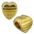 Import Charm jewelry heart shape hollow metal spacer beads from China