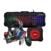 Cheap 104 key PC Led Backlight RGB LED Rainbow Gamer Setup 1 Set Bundle Headphones Headset Combo Wired Gaming Mouse And Keyboard