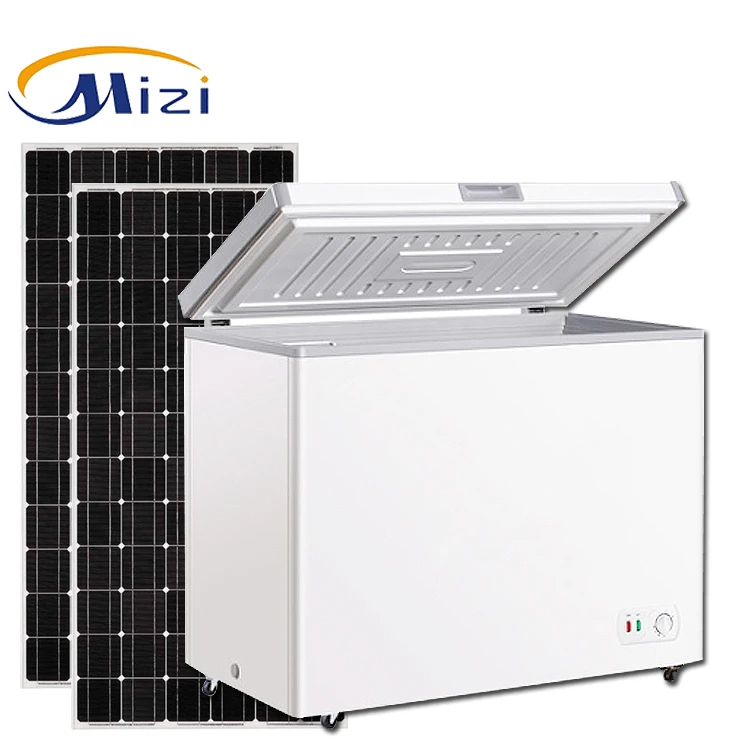 Cheap 400L 600L chest freezer with solar panel battery and controller