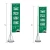 Import Cheap advertising 5m rectangle flag banners with aluminium pole and water base from China