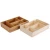 Import cheap price fashion style custom making bamboo wood home tool storage tray from China