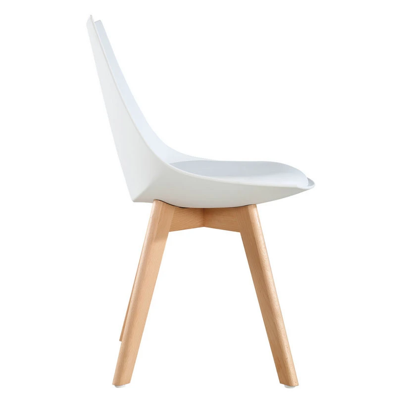 cheap price wood legs dining room plastic chair