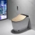 Import Cheap prices elegant design ceramic smart bidet toilet seat one piece wc intelligent toilets from China