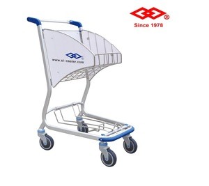 Cheap Supermarket Shopping Trolley Cart For Metal Unfolding Supermarket Trolley