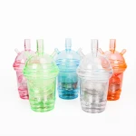 Cheap Wholesale Custom small Portable Hookah shisha cup for travel car Chicha Smoking mini shisha Hookah with LED light