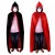 Import Children Adult Cosplay Masquerade Party Cape Black Red Double Sided Death Cloak Halloween Costume from China