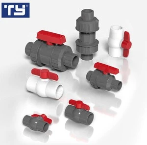 China hot sale TY manufacture brand Plastic PVC pipe fitting Ball Valve