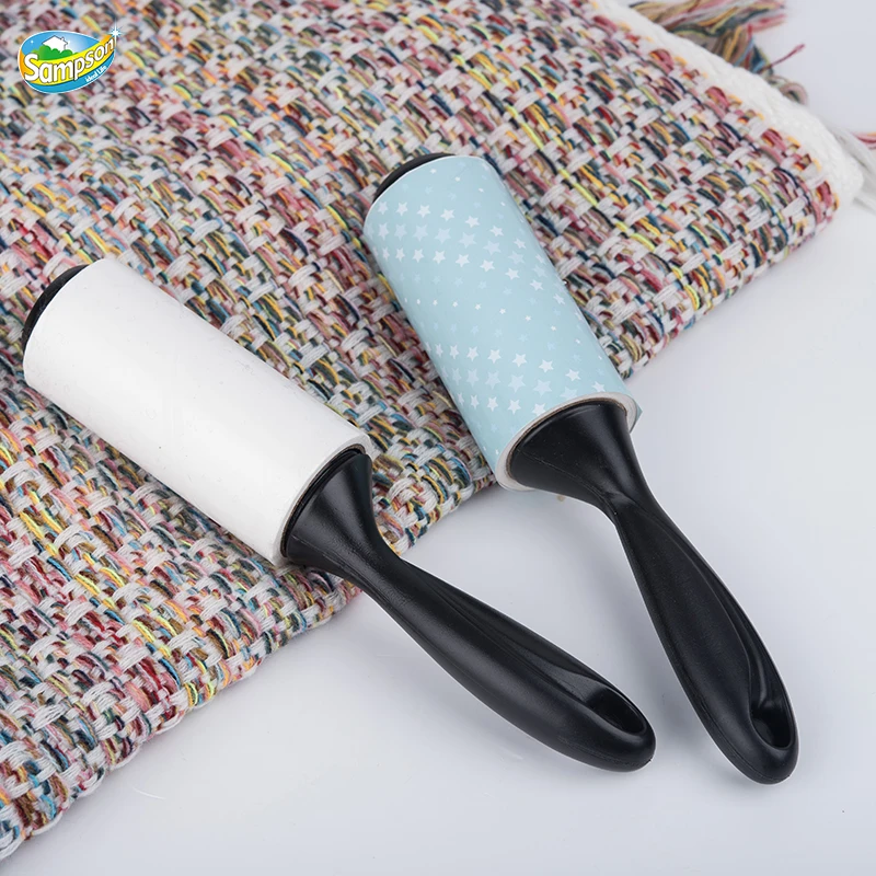 China Manufacture Supply Home cleaning Tool Cute Tatami Wooden Floor Carpet Vinyl Dust Lint Remover Roller Adhesive Lint Paper