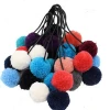 China manufacturer 221 color in stock custom cotton polyester wool pom pom