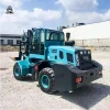 China Manufacturer 4 Wheel Drive Road Forklift Diesel Outdoor Use Portable Rough Terrain Forklift