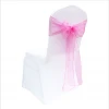 China manufacturer cheap Organza Fabric Wedding  Decoration  Chair Cover