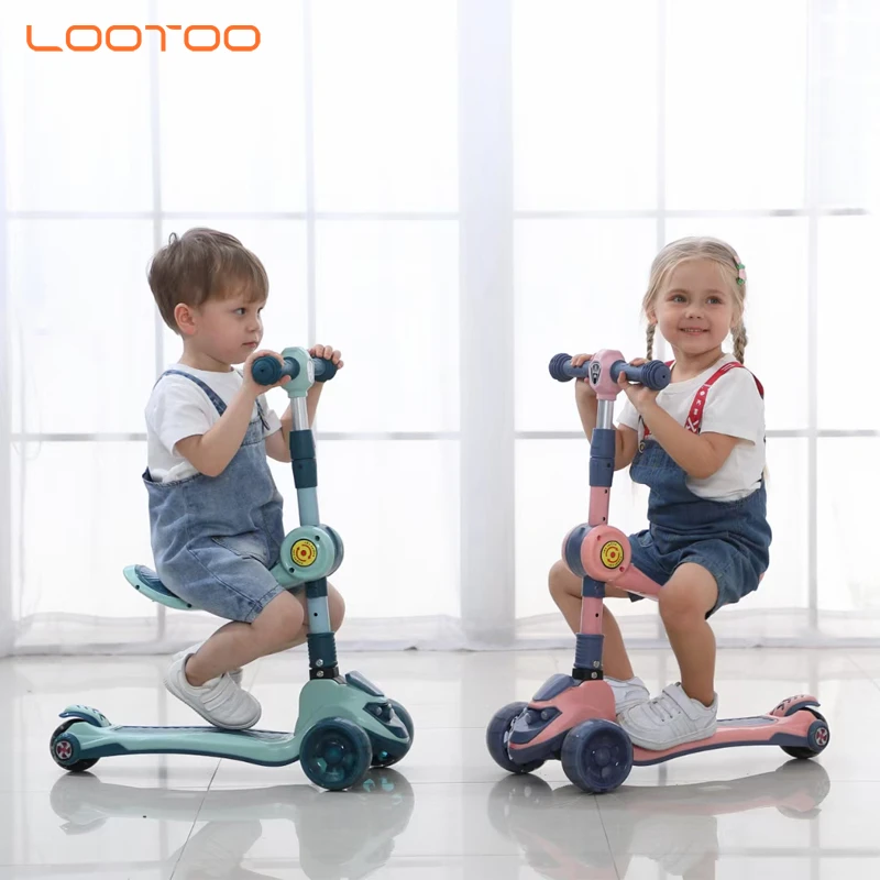 China manufacturer hot sale adjustable height plastic new model foot kick scooter baby