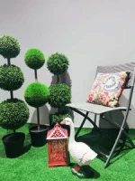China round natural home decoration indoor big artificial  plants tree for home decor