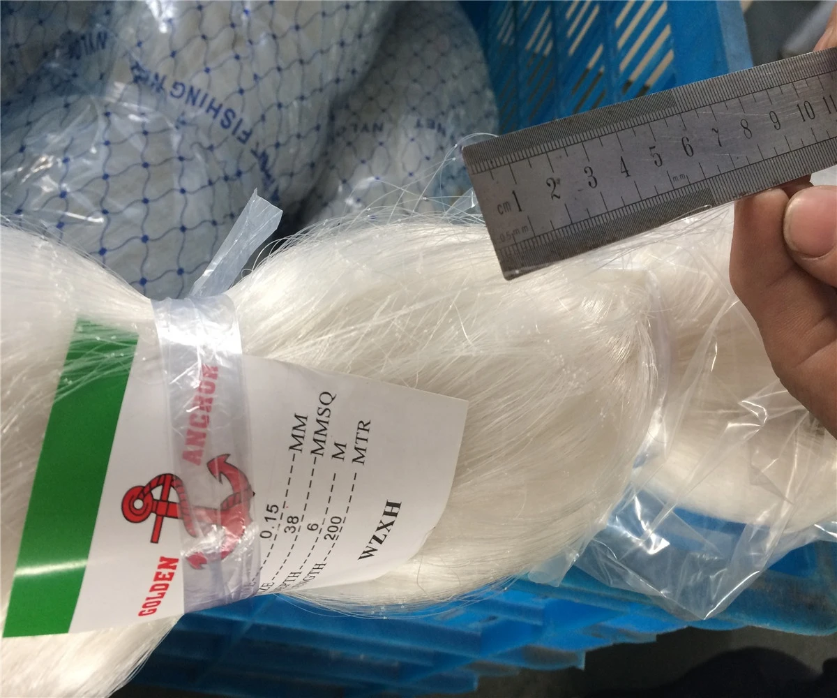 China Wenzhou Factory 100% Nylon Monofilament Fishing Net