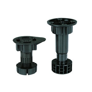 China wholesale plastic round tube plinth feet adjustable table leg foot for furniture