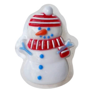 Christmas customized nature organic  handmade snowman shaped bath  soap dispenser