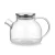 Import Christmas Gift Brewing Clear Cooking Glass Teapot With Warmer Set from China