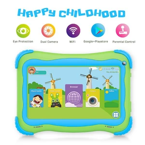 Christmas Gift for Children Pre-Installed Educational APP 7 inch Kids Android 8.1 Tablet Pc with 1GB Ram 16GB Storage