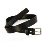 Classic appeal and traditional style leather cowboy belt buckle nickel plated highest-end vegetable tanned genuine leather belt