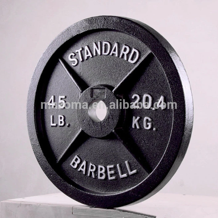 classic cast iron barbell weight plate