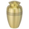 Classic Style Brass Matt Funeral Urn for Ashes