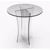 clear acrylic round dining table