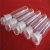 Import clear round bottom quartz glass test tube flat base ground test tube with stopper from China
