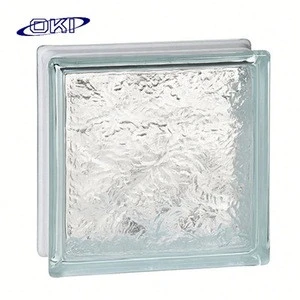 clear small glass block in building glass
