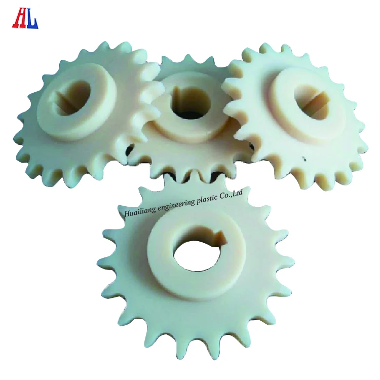 CNC lathe processing MC nylon gear/PA washer/PP bearing nylon pulley
