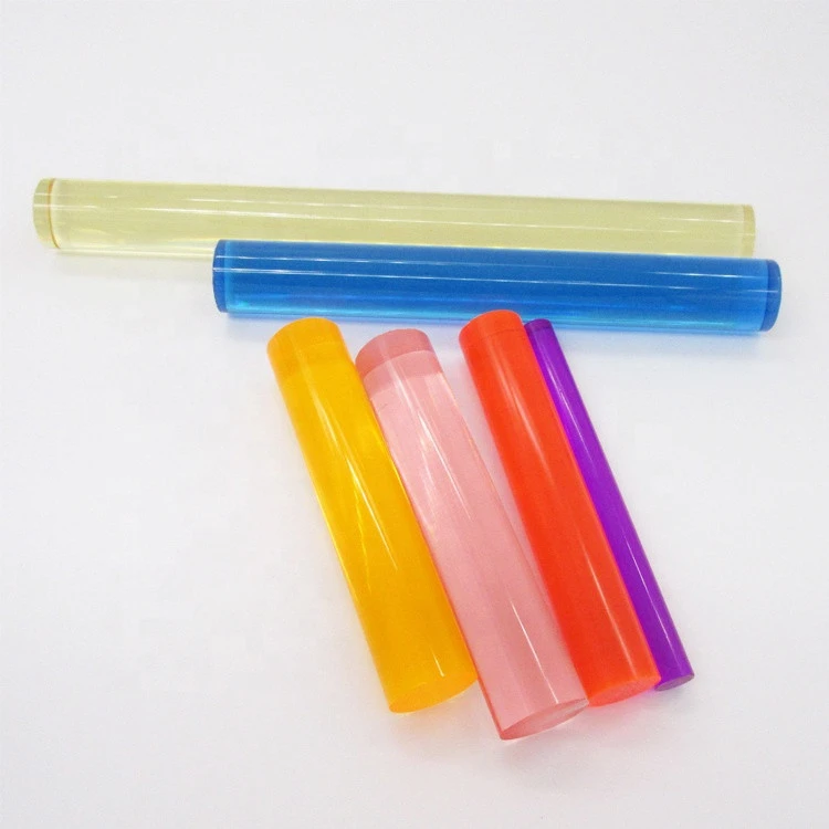 Colored acrylic extruded PMMA plastic rod