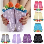Colorful Five Finger Toe Yoga socks / Anti Skid Slip Socks / fitness socks