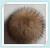Import Colorful Fur Ball Keychain in Animal Fur/Raccoon Fur Pompons Beanies Pompom from China