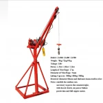 construction mini portable crane small electric crane with diesel engine