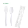cornstarch  eco friendly compostable biodegradable heavy weight  plastic cutlery long handle disposable pla spoon bio