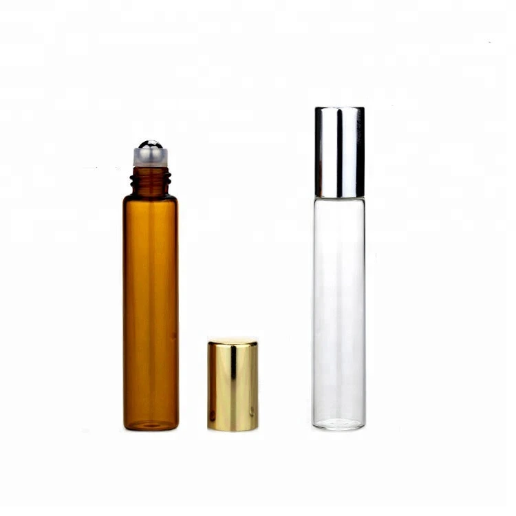 Cosmetics package hot sale Thin Long shape Roll on glass perfume bottle essential oil