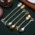 Import Creative gift tea spoon stainless steel leaf Fork stirring coffee spoon wedding gift dessert Tableware can customized packaging from China